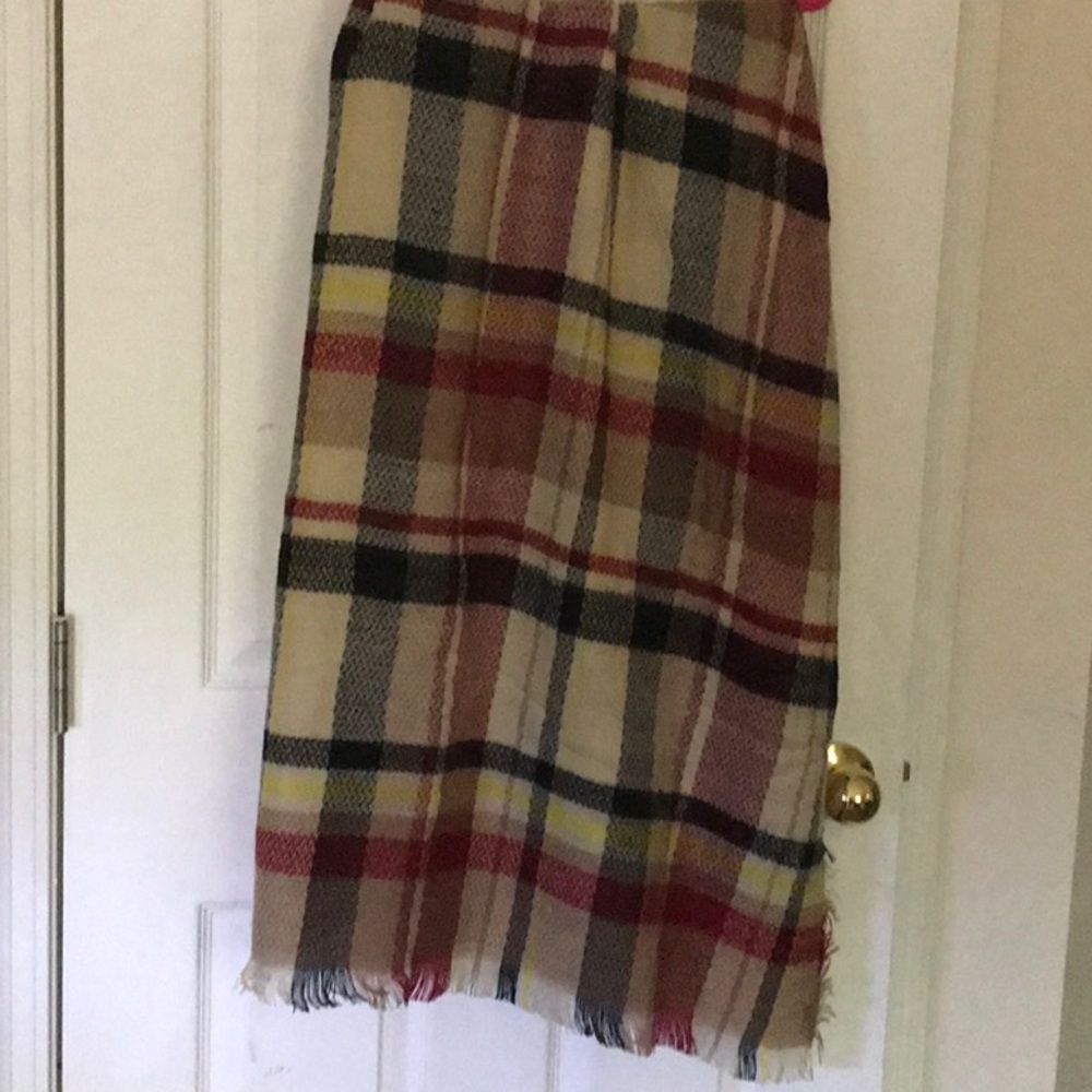 Plaid wrap new w/ tags